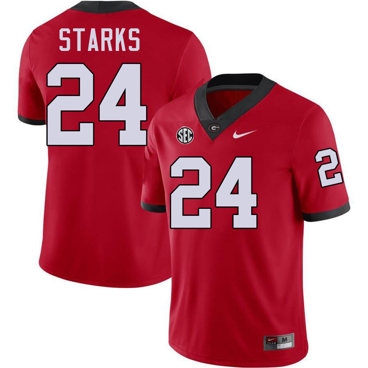 Malaki Starks Georgia Jersey,University Of Georgia Bulldogs Football Jersey,Uniforms,Gears-Red